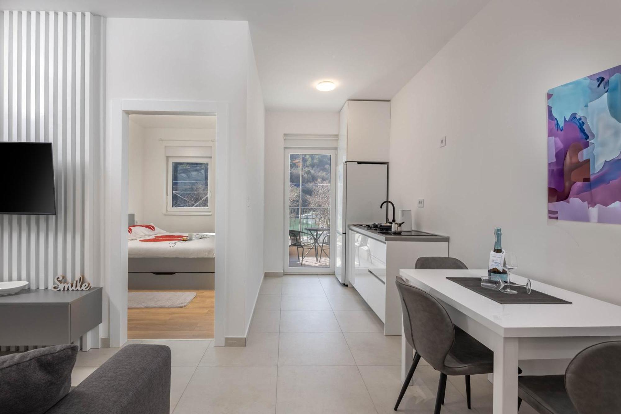 Seafront Villa Andrijana - Happy Rentals Plomin Dış mekan fotoğraf